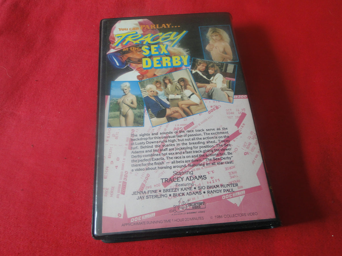 Vintage Adult Xxx Vhs Porn Tape X Rated Tracey At The Sex Derby Tracey Ephemera Galore 8113