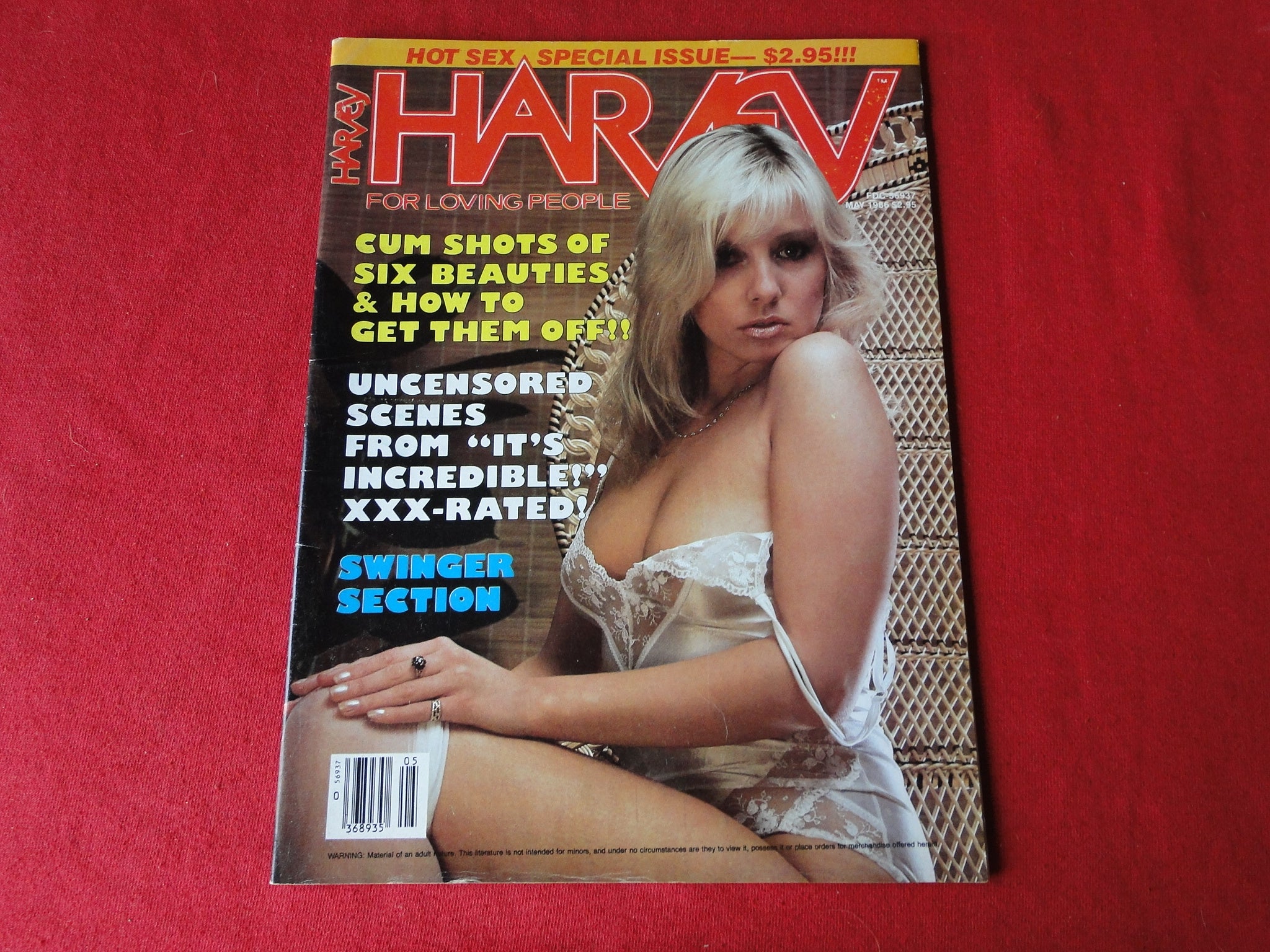 Vintage Nude Erotic Sexy Adult Magazine Harvey May 1986 JB25 – Ephemera  Galore