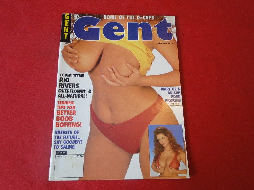 Vintage Nude Erotic Sexy Adult Magazine Gent January 1999             69