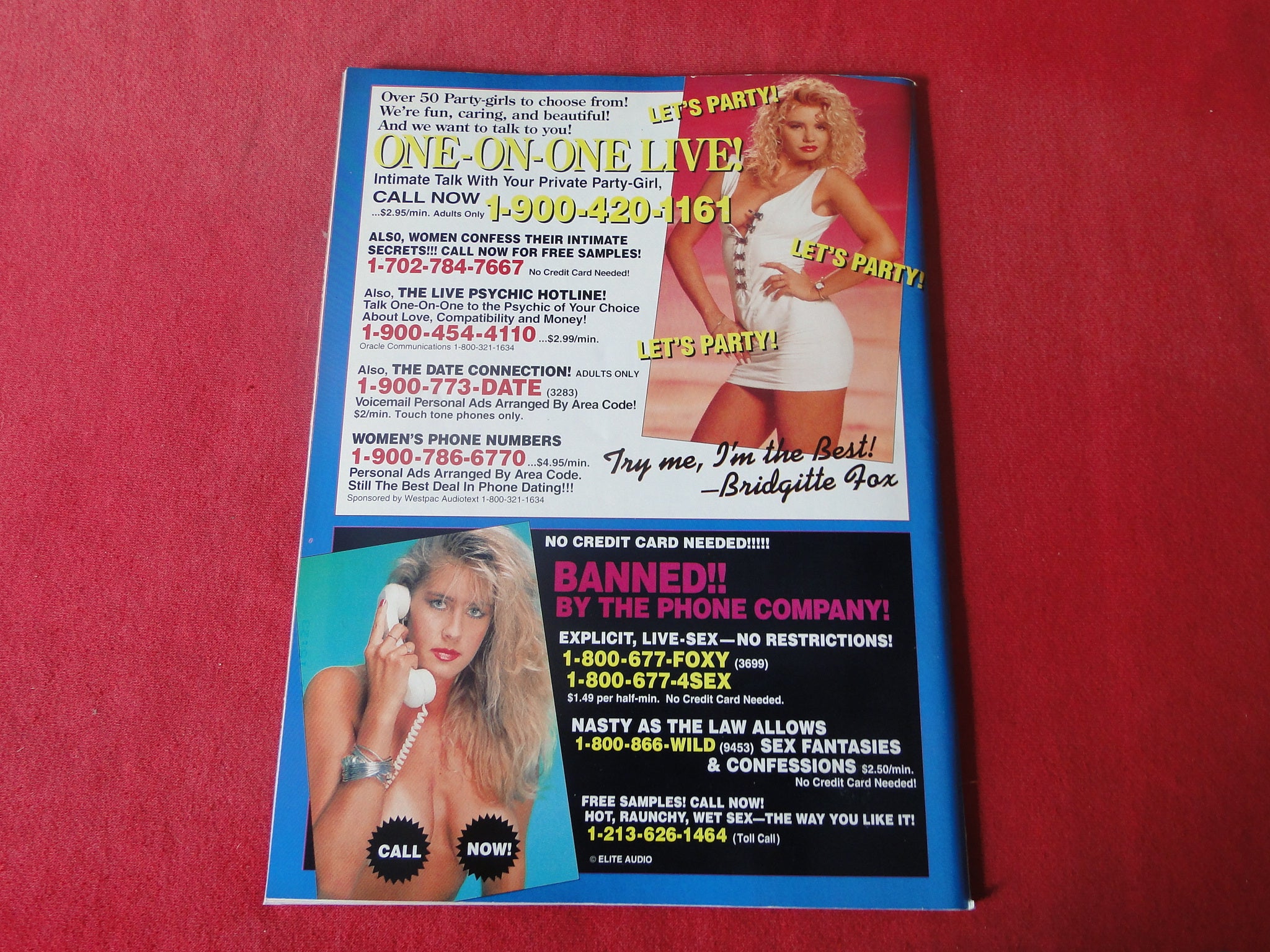 Vintage Nude Erotic Sexy Adult Magazine Velvet Sept. 1992 JB28 – Ephemera  Galore