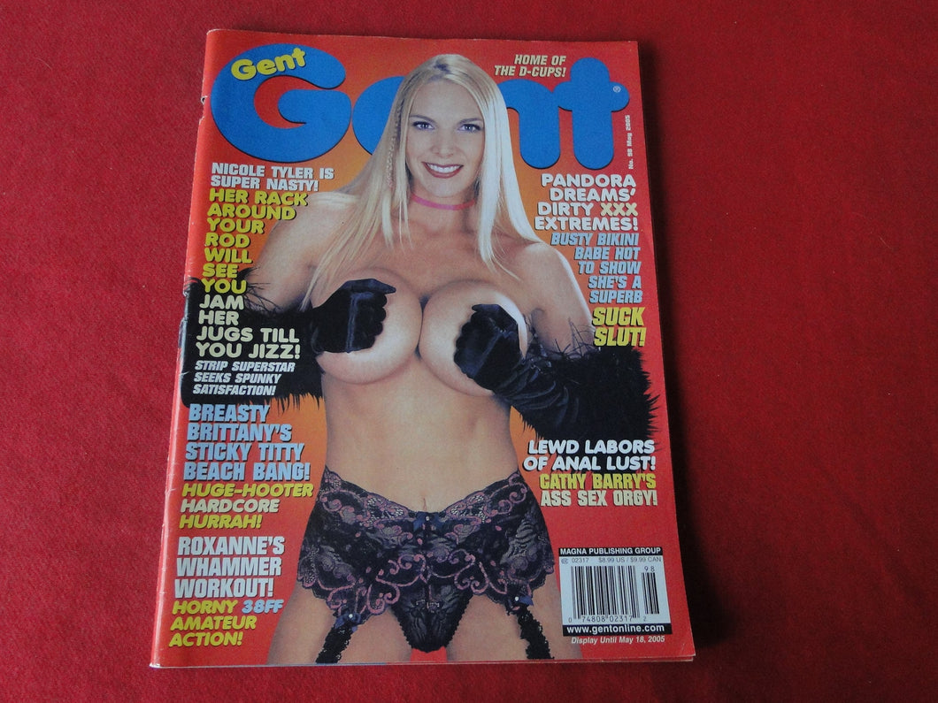 Vintage Nude Erotic Sexy Adult Magazine Gent May 2005             P84