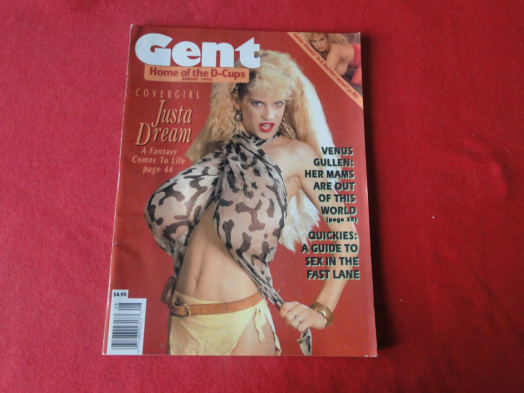 Vintage Nude Erotic Sexy Adult Magazine Gent August 1992         P84