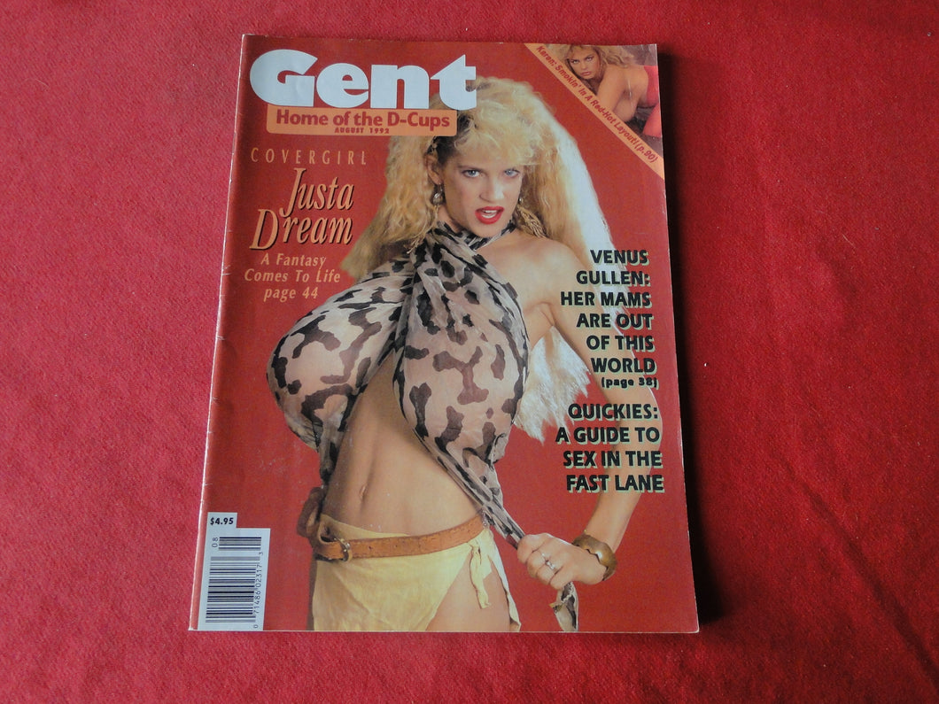 Vintage Nude Erotic Sexy Adult Magazine Gent August 1992           P84