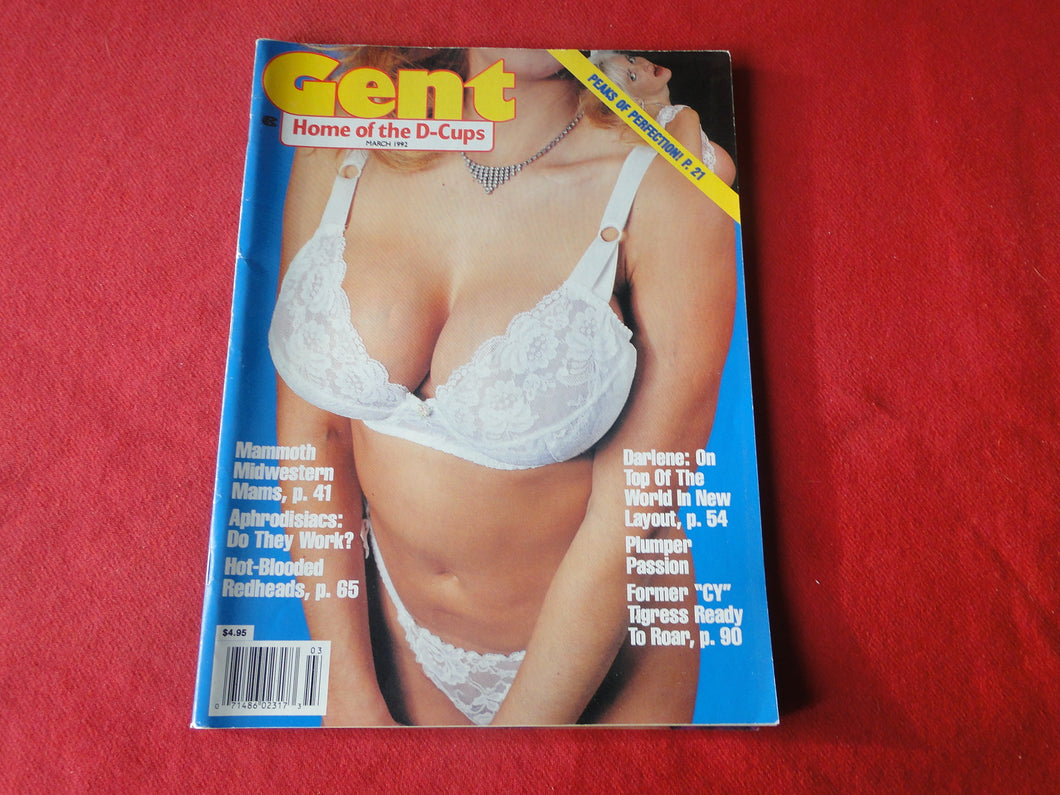 Vintage Nude Erotic Sexy Adult Magazine Gent March 1992        P84