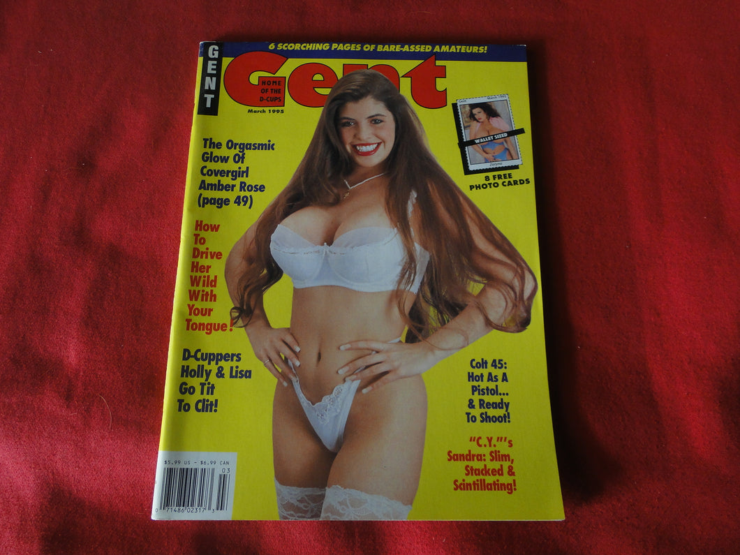 Vintage Nude Erotic Sexy Adult Magazine Gent March 1995          P74