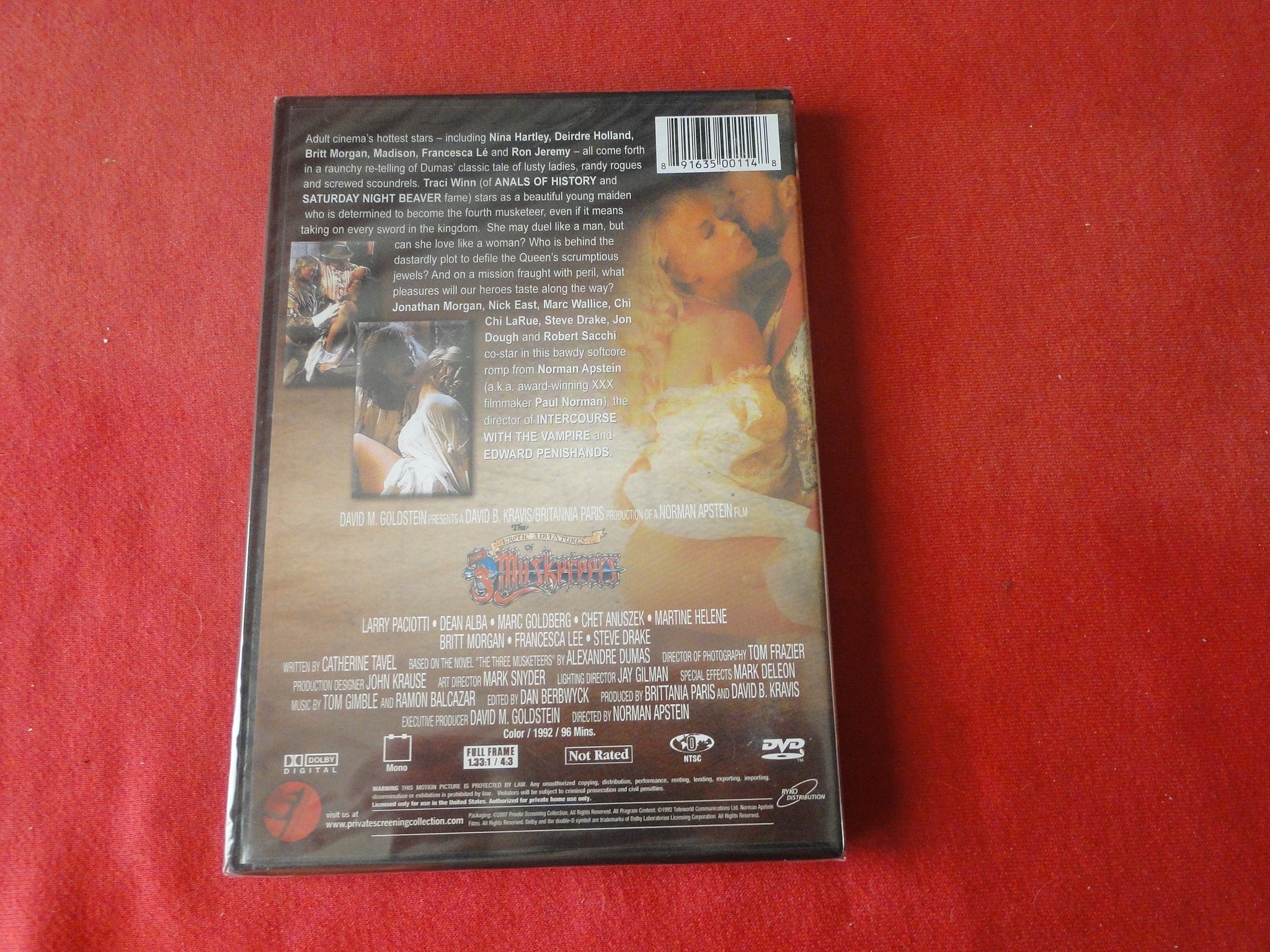 Vintage Adult Erotic Sexy Porn XXX DVD Movie SEALED The 3 Musketeers F –  Ephemera Galore