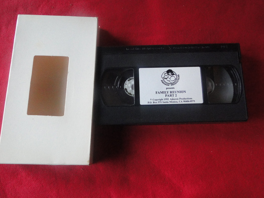 Vintage Adult XXX VHS Porn Tape Family Reunion Part 2 Amazon Productions    P92