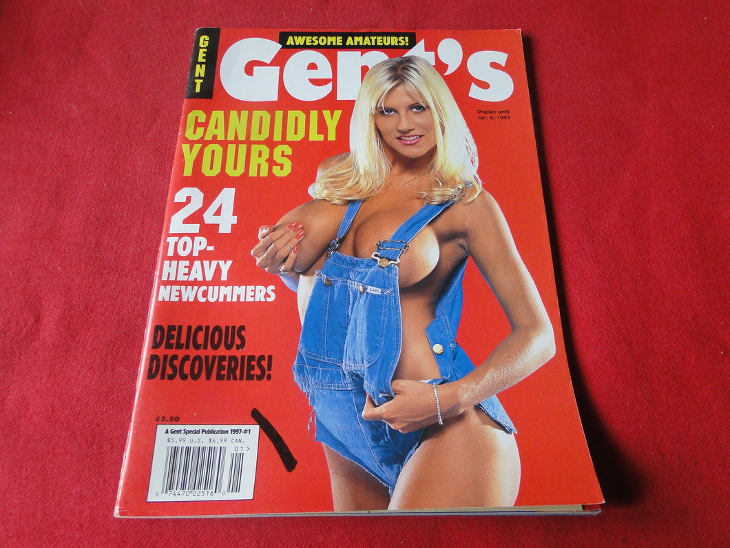 Vintage Nude Erotic Sexy Adult Magazine Gent's Candidly Yours 1996   G20