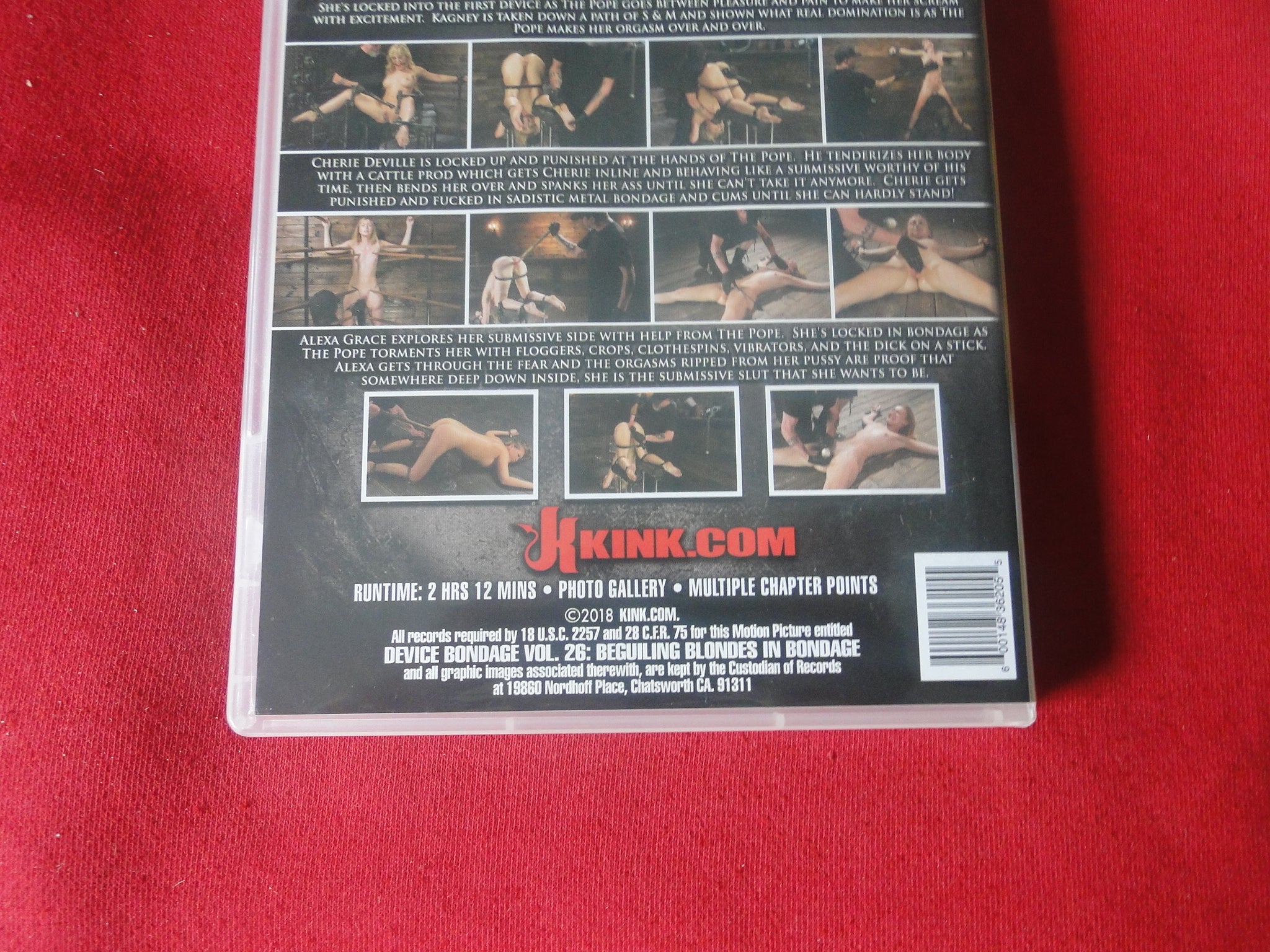 Vintage Adult Erotic Sexy Porn XXX DVD Movie Kink.Com Device Bondage V –  Ephemera Galore