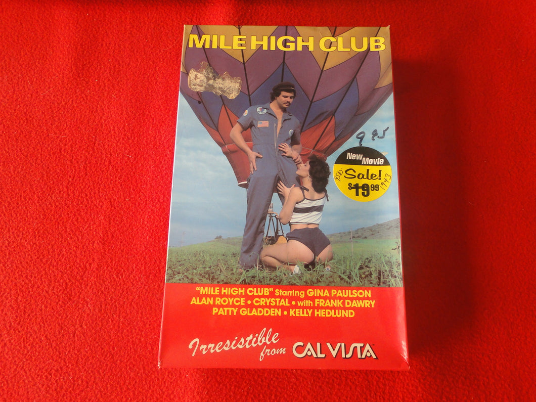 Vintage Adult XXX VHS Porn Tape Movie Mile High Club Gina Paulson X20 –  Ephemera Galore