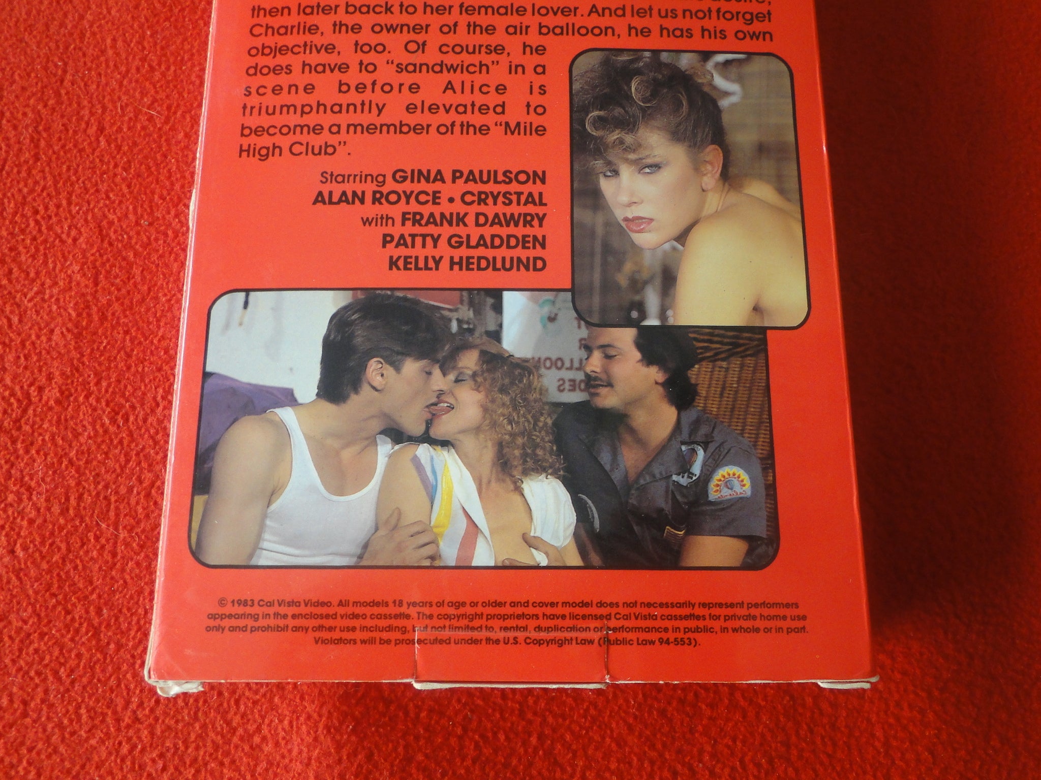 Vintage Adult XXX VHS Porn Tape Movie Mile High Club Gina Paulson X20 –  Ephemera Galore