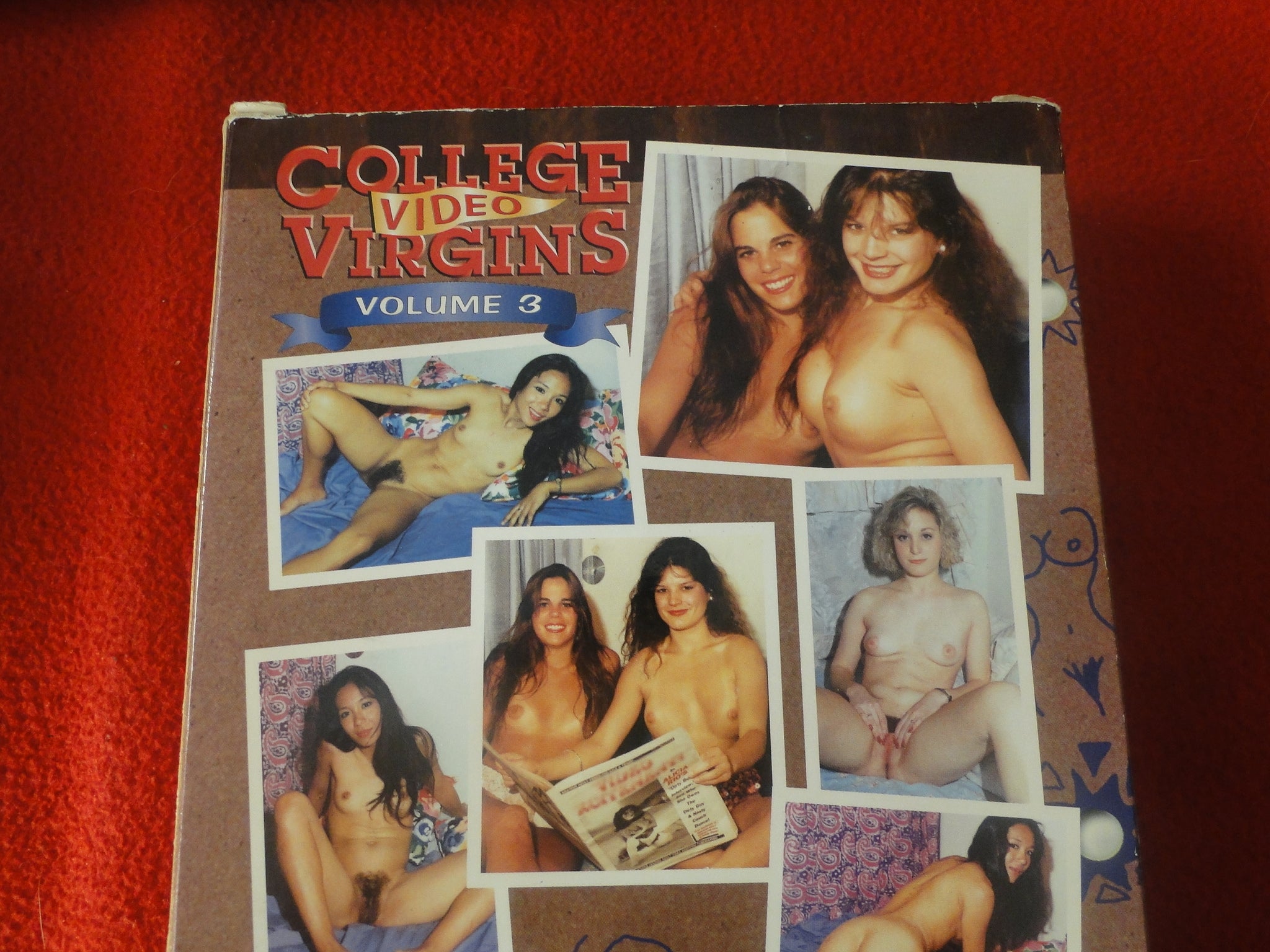 Vintage Adult XXX VHS Porn Tape Movie College Video Virgins #3 X20 –  Ephemera Galore