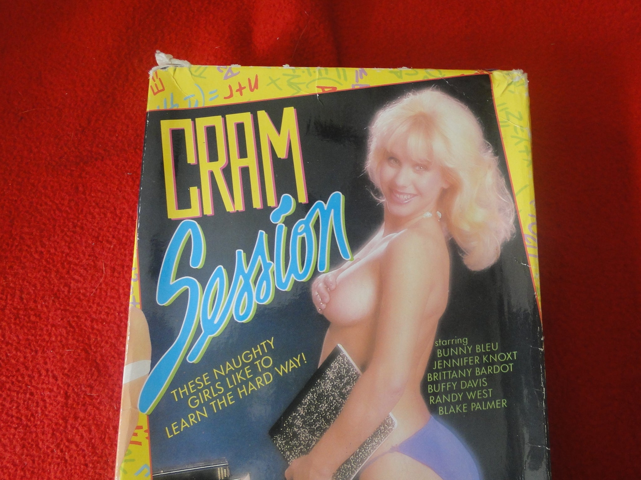 Vintage Adult XXX VHS Porn Tape Movie Cram Session Bunny Bleu Buffy Da –  Ephemera Galore