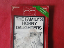 Load image into Gallery viewer, Vintage Erotic Adult Paperback Book/Novel Patch Pokets The Family&#39;s Horny Daughters PB2
