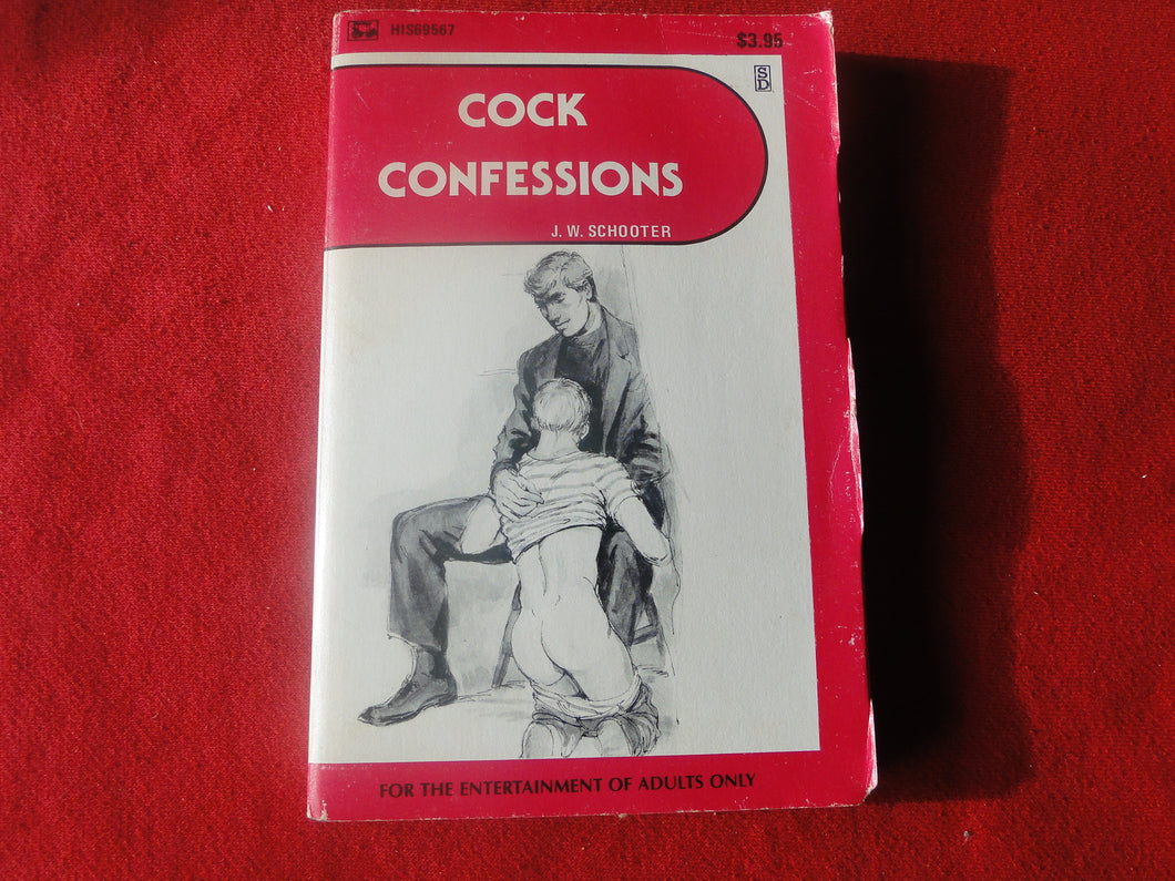 Vintage Adult Paperback Novel/Book Gay Interest Cock Confessions J.W. Schooter   PB1