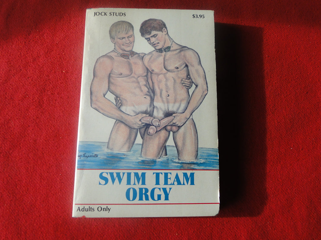 Vintage Adult Paperback Novel/Book Gay Interest Swim Team Orgy        PB1