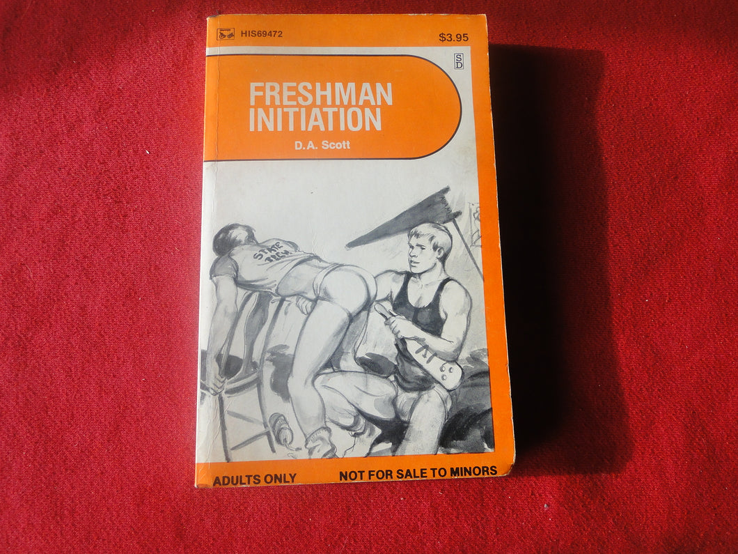 Vintage Adult Paperback Novel/Book Gay Interest Freshman Initiation D.A. Scott    PB1