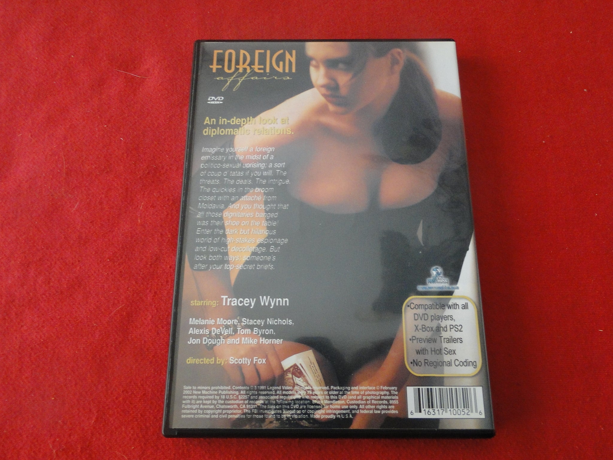 Vintage Adult Erotic Sexy Porn XXX DVD Movie Foreign Affairs Tracey Wy –  Ephemera Galore