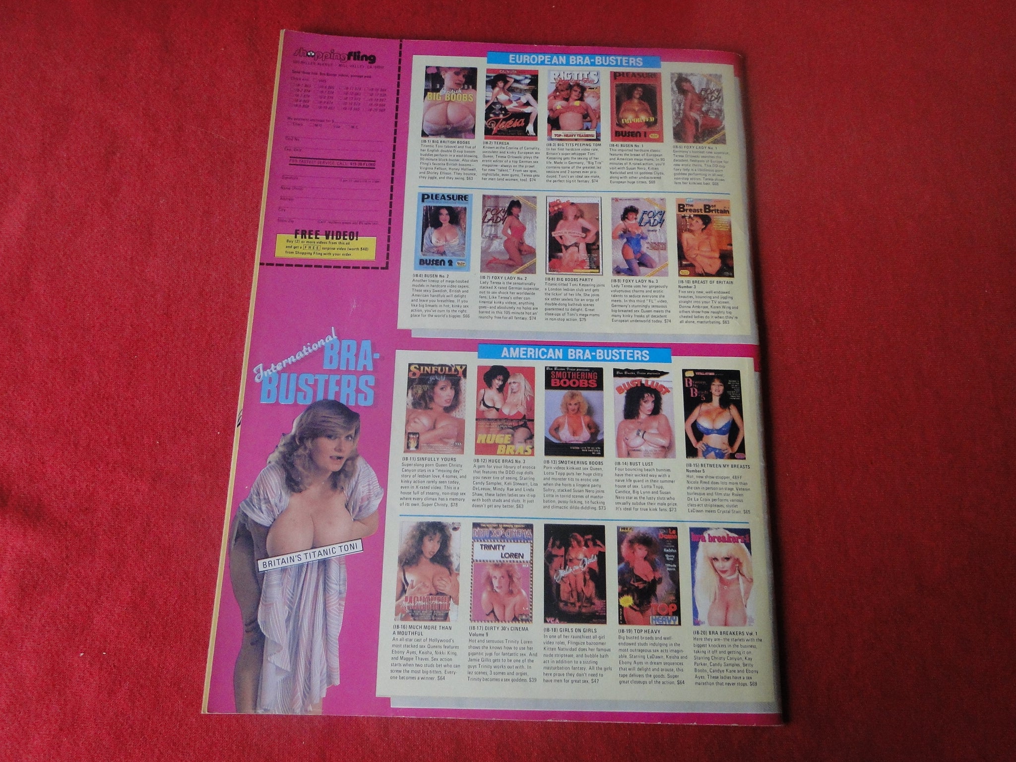 Vintage Nude Erotic Sexy Adult Magazine Fling January 1991 P81 – Ephemera  Galore