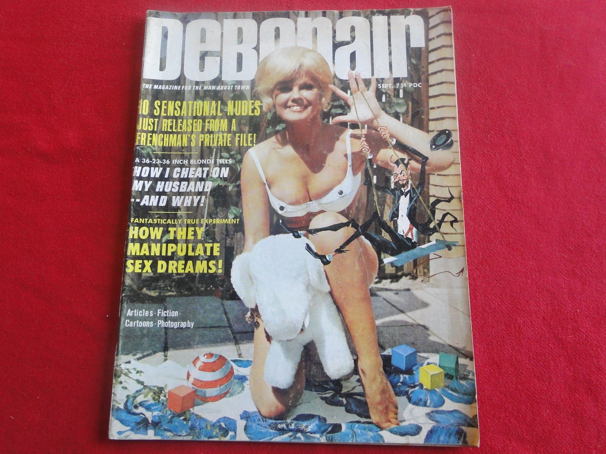 Vintage Nude Erotic Sexy Adult Magazine Debonair September 1967 JB7