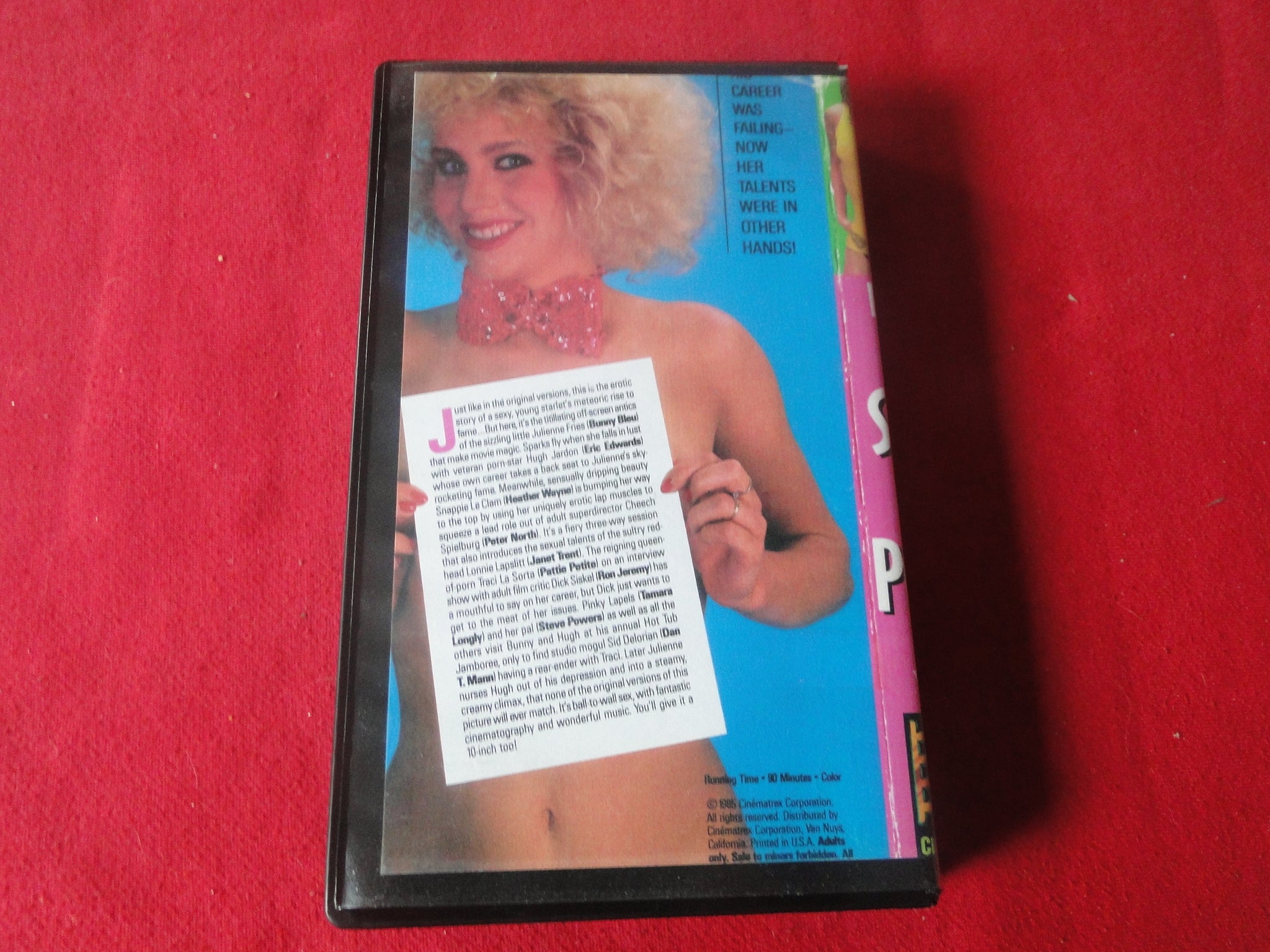 Vintage Adult XXX VHS Porn Tape Movie A Star Is Porn Bunny Bleu Heathe –  Ephemera Galore