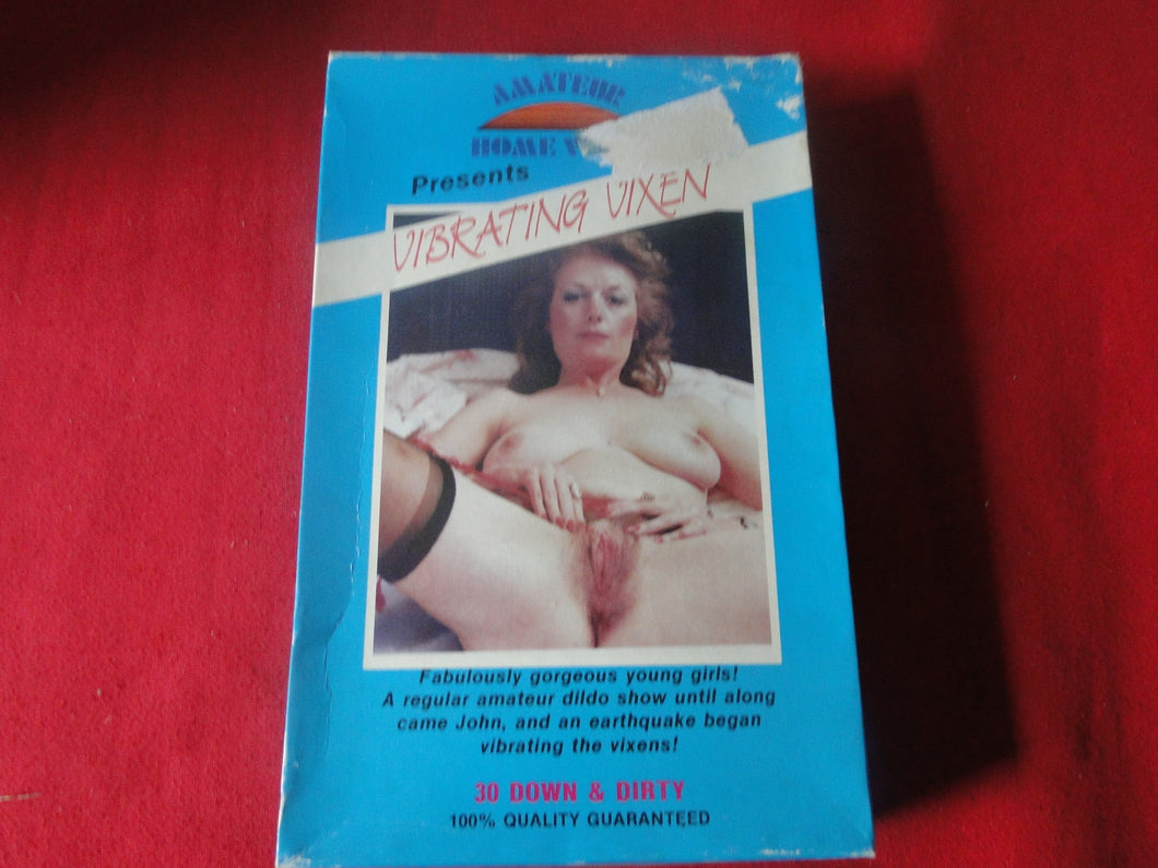 Vintage Adult XXX VHS Porn Tape Movie Vibrating Vixen X7 – Ephemera Galore