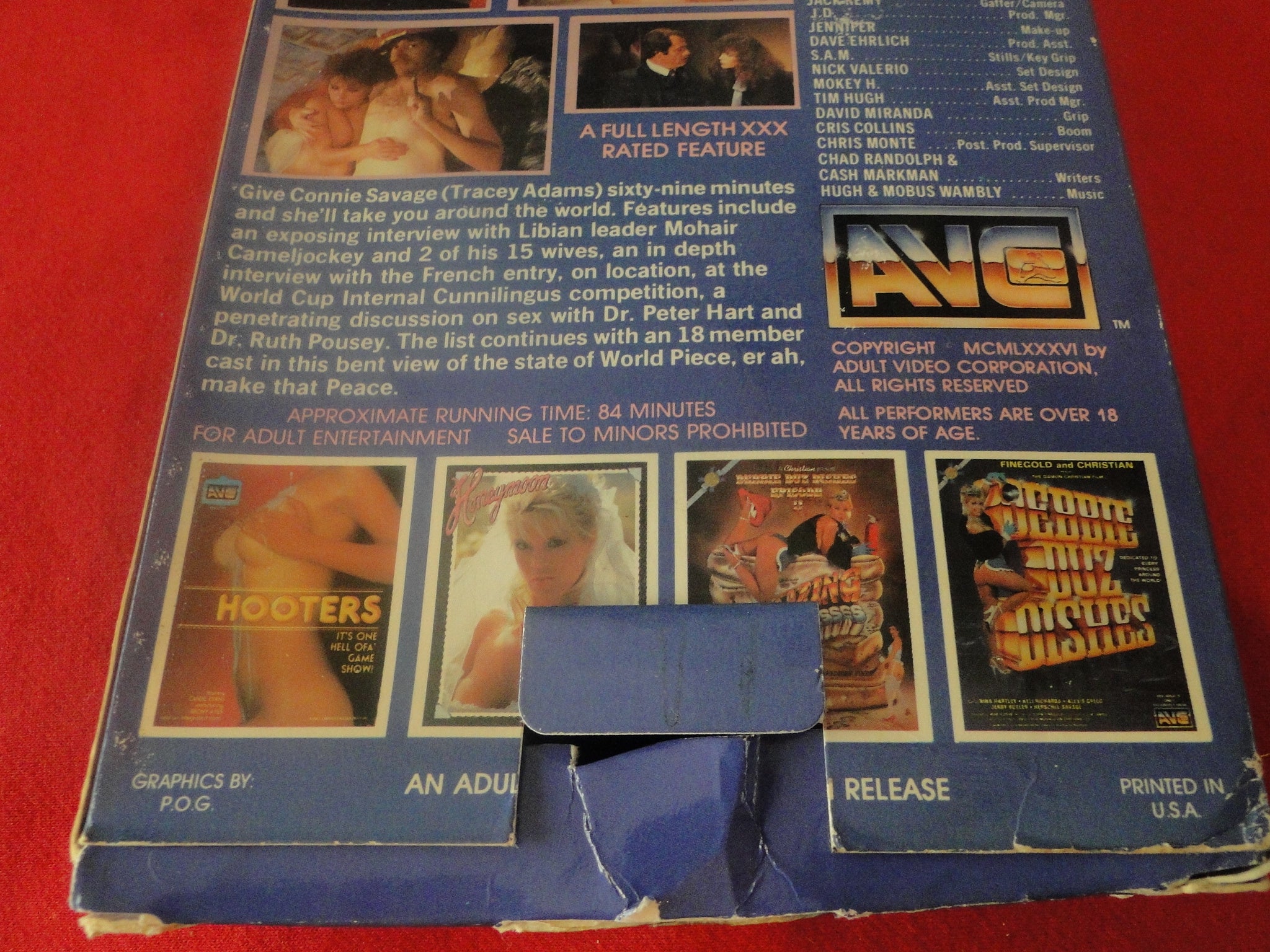 Vintage Adult XXX VHS Porn Tape X-Rated Nudes At Eleven Tracey Adams X –  Ephemera Galore