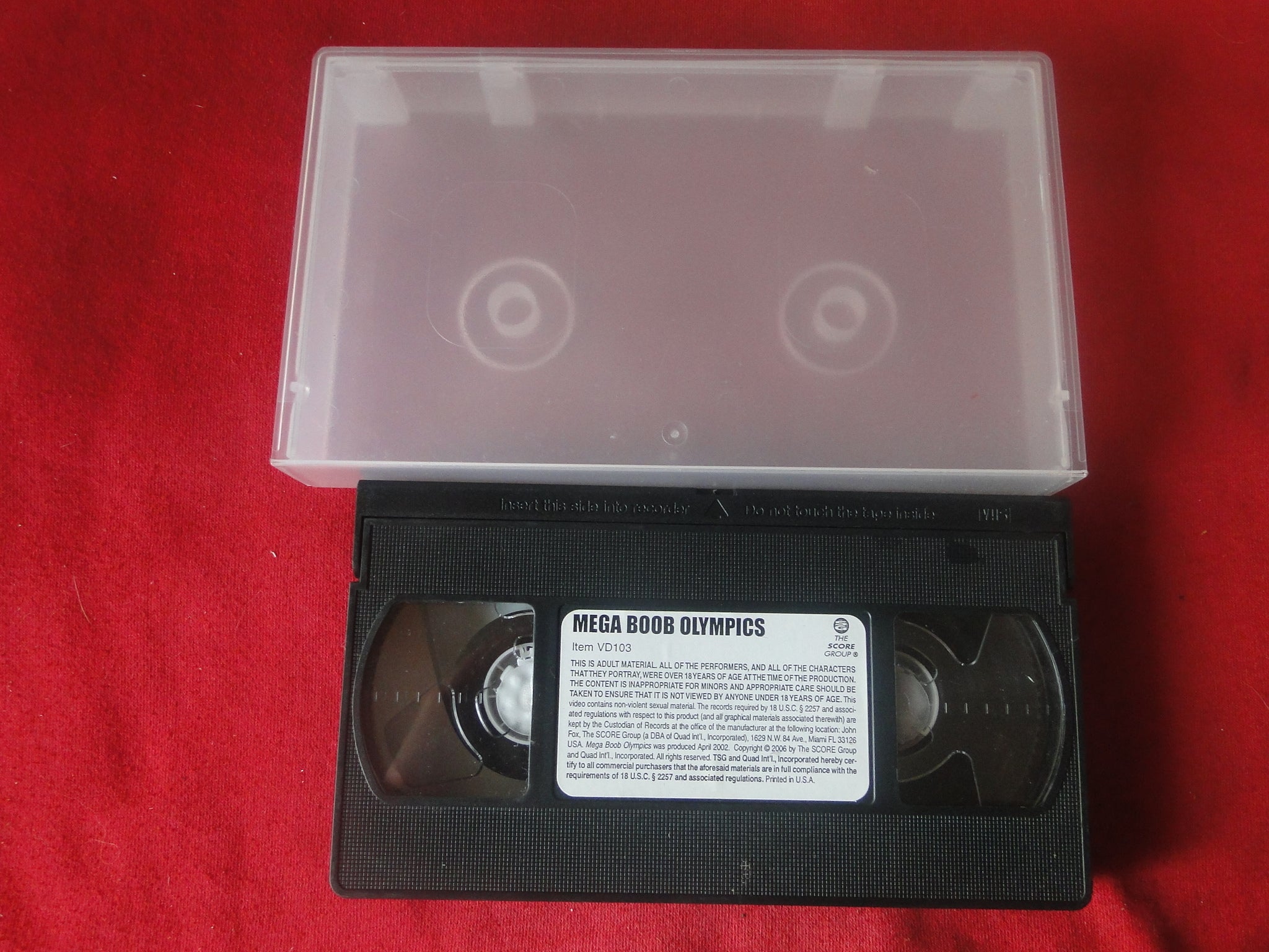 Vintage Adult XXX VHS Porn Tape Mega Boob Olympics – Ephemera Galore