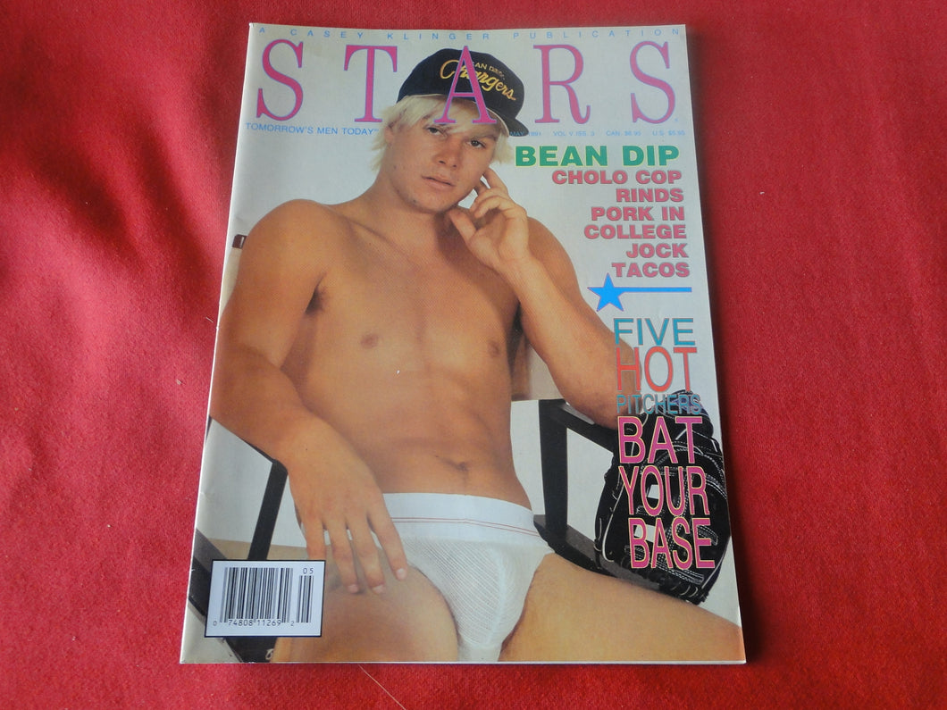 Vintage Adult Erotic Sexy Magazine Gay Interest Stars May 1991      JB28