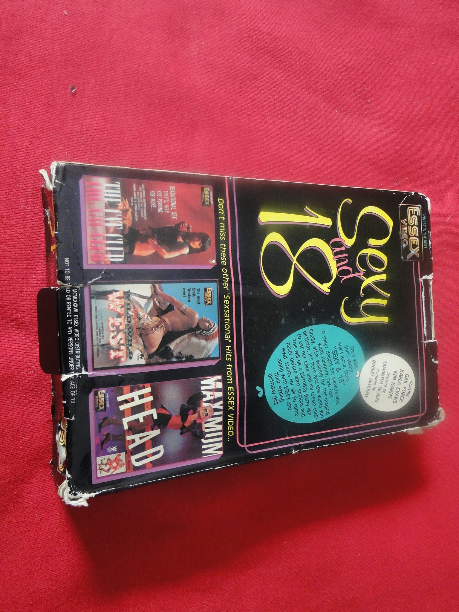 Vintage Adult XXX VHS Porn Tape X-Rated Sexy and 18 X3 – Ephemera Galore