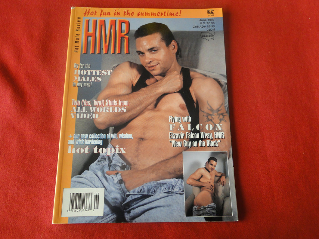 Vintage Adult Erotic Sexy Magazine Gay Interest Hot Male Review June 1997      GT