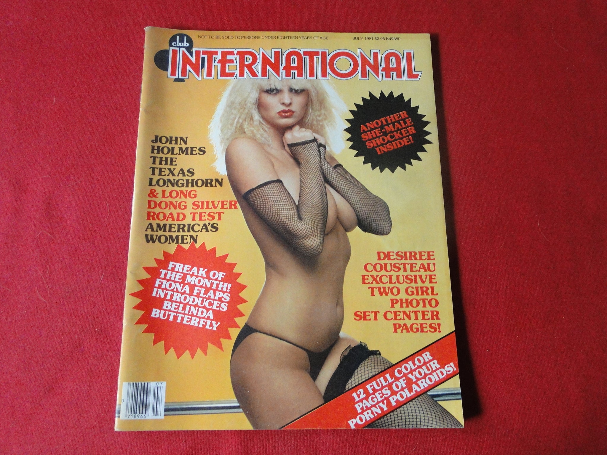 Vintage Nude Erotic Sexy Adult Magazine Club International July 1981 J –  Ephemera Galore