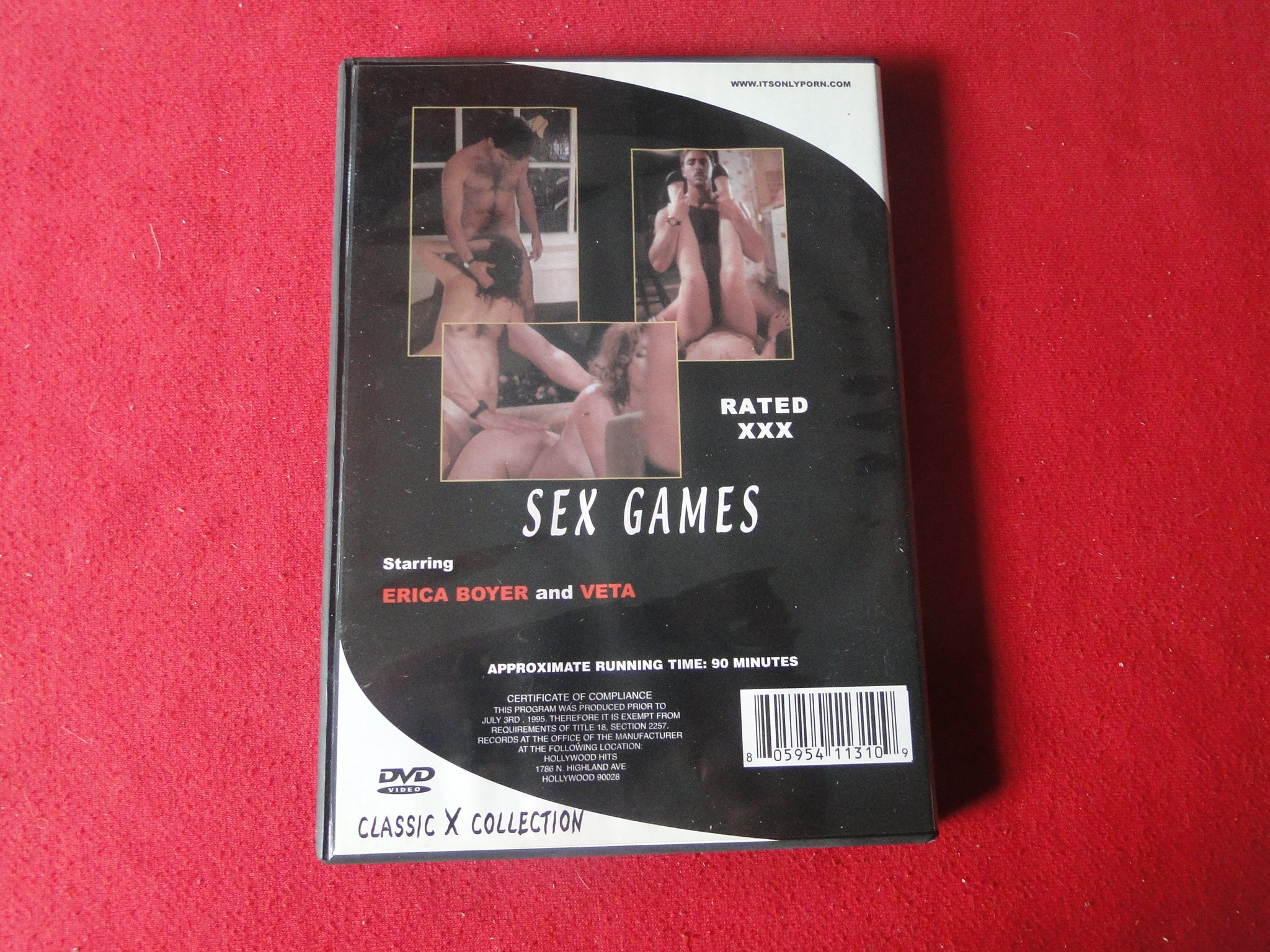 Vintage Adult Erotic Sexy Porn XXX DVD Sex Games Erica Boyer X11 – Ephemera  Galore