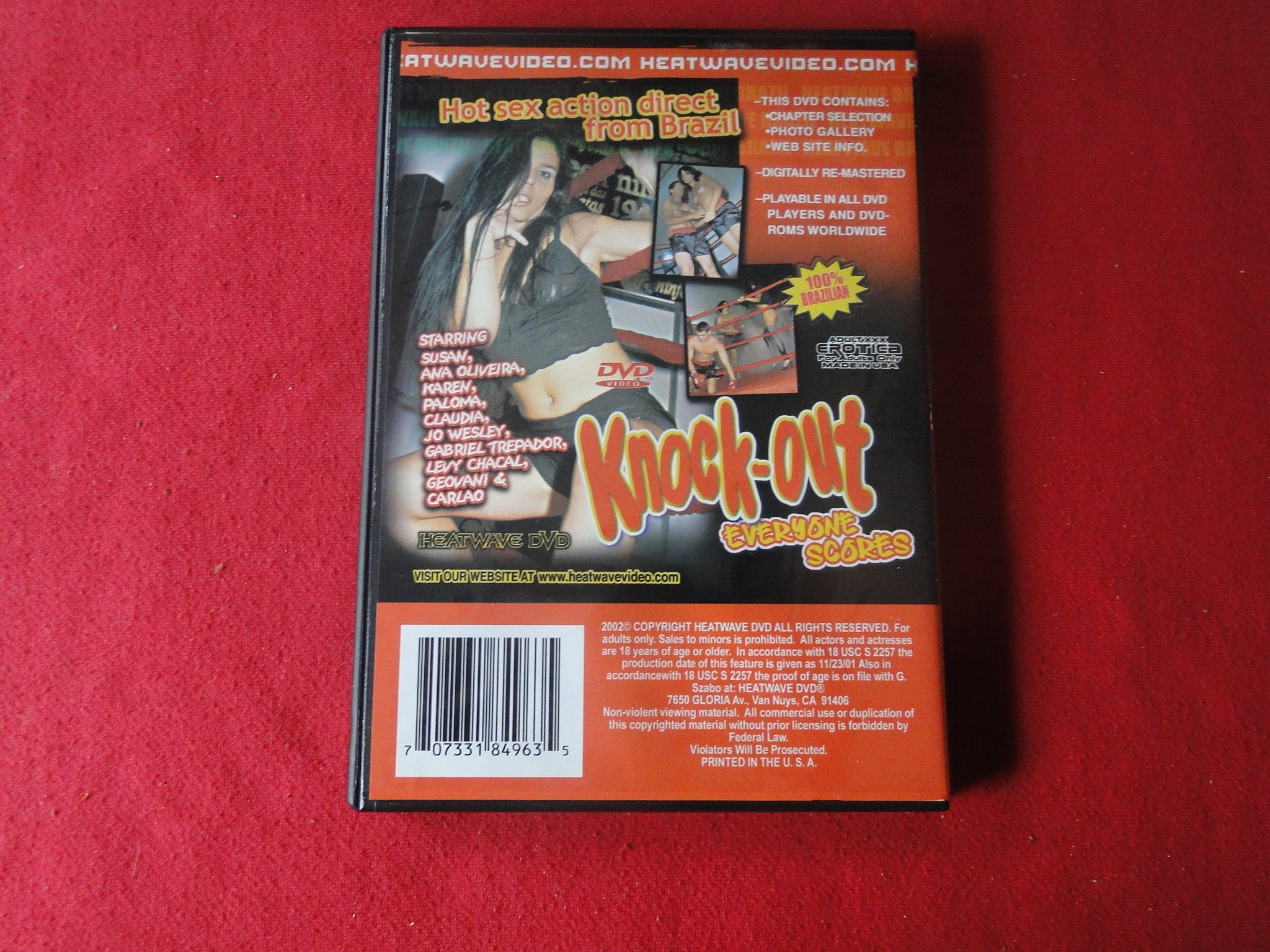 Vintage Adult Erotic Sexy Porn XXX DVD Movie Heatwave Brazil Knock-Out –  Ephemera Galore