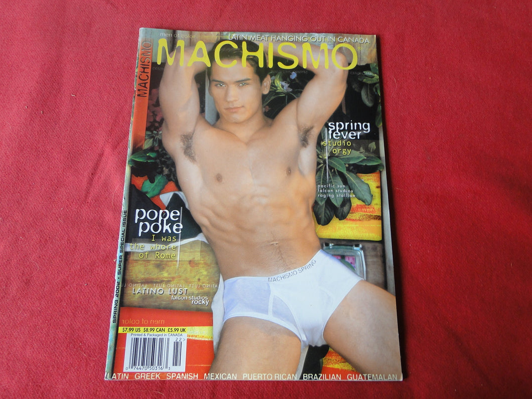 Vintage Adult Erotic Sexy Magazine Gay Interest Machismo 2002       JB40