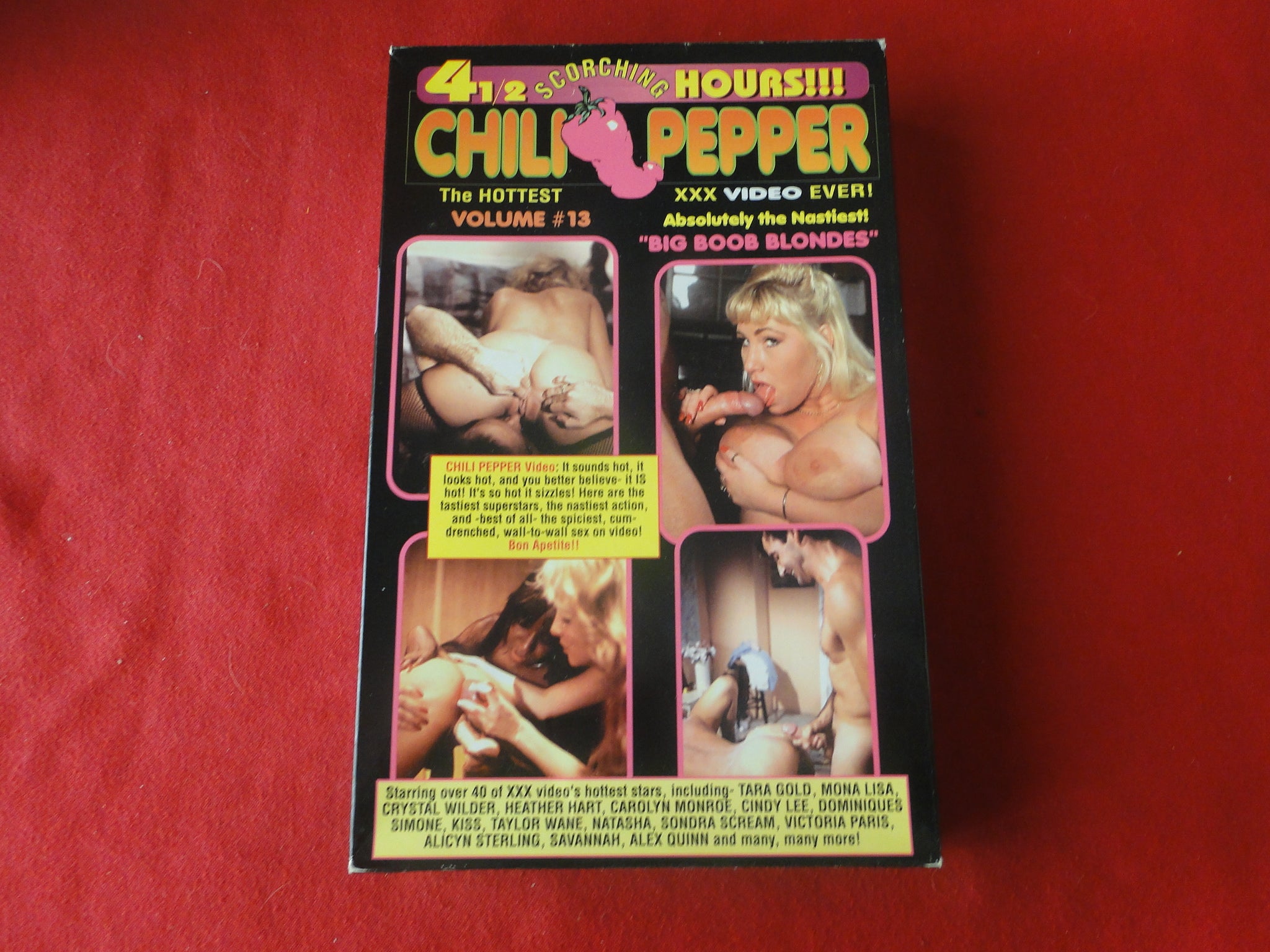 Vintage Adult XXX VHS Porn Tape Chili Pepper Big Boob Blondes Crystal –  Ephemera Galore