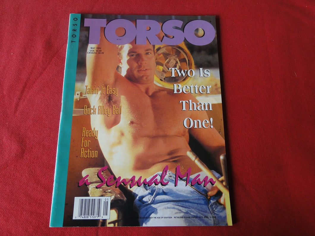 Vintage Adult Erotic Sexy Magazine Gay Interest Torso May 1995       JB40