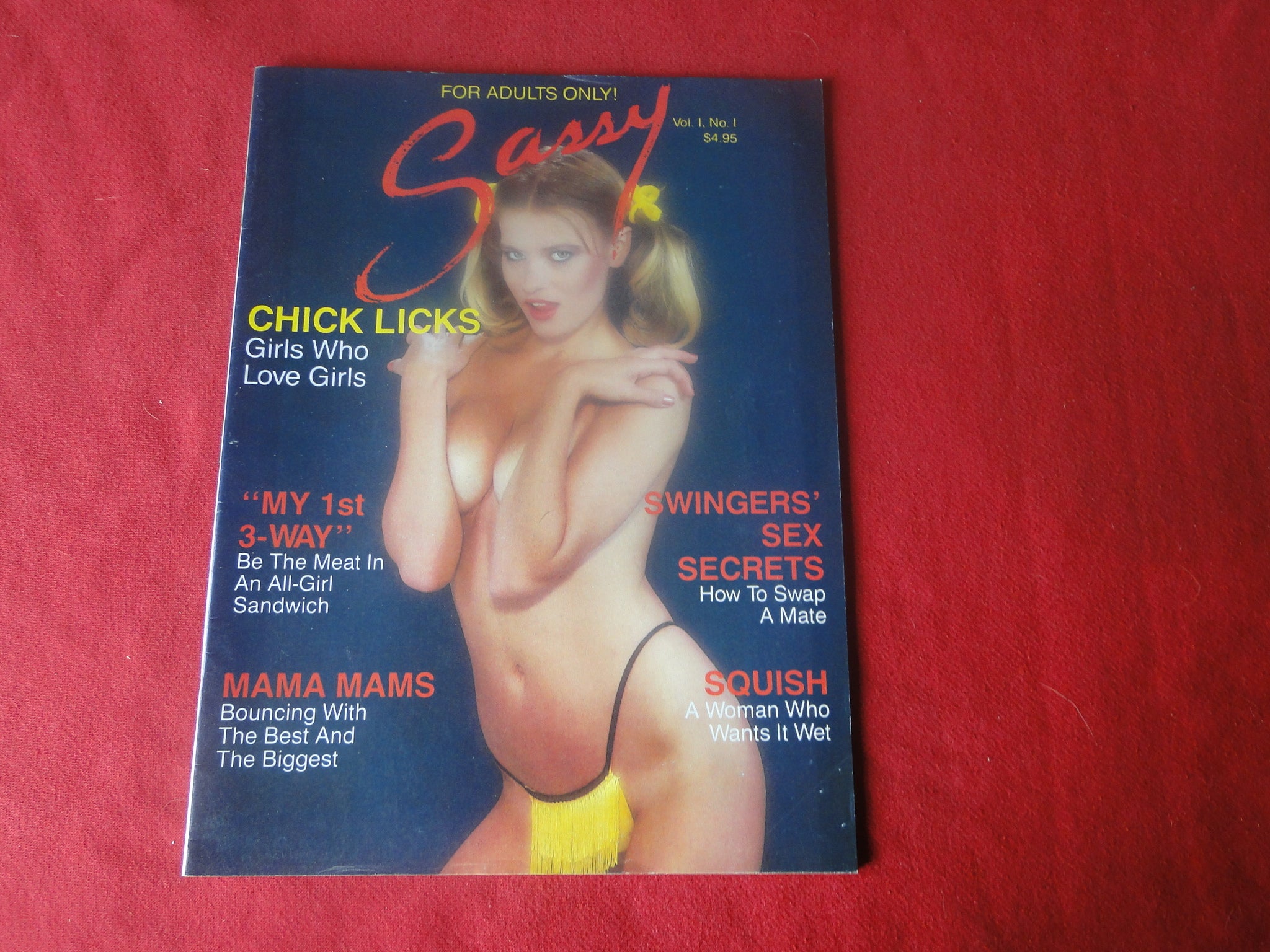 Vintage Nude Erotic Sexy Adult Magazine Sassy 1985 EA