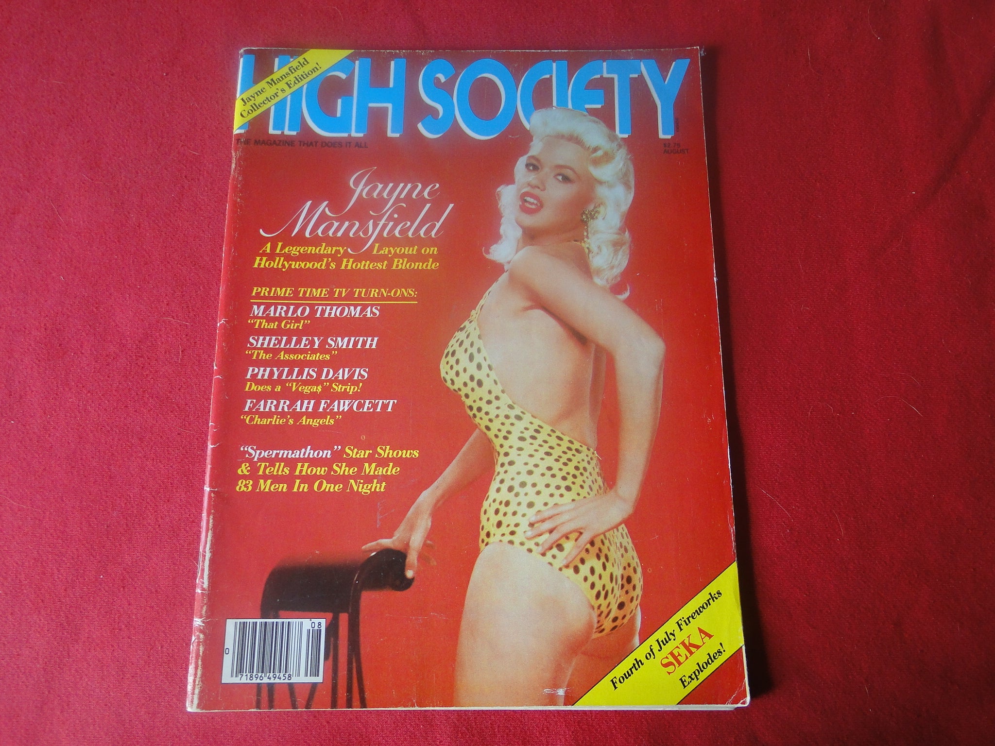 Vintage Nude Erotic Sexy Adult Magazine High Society August 1980 Jayne –  Ephemera Galore