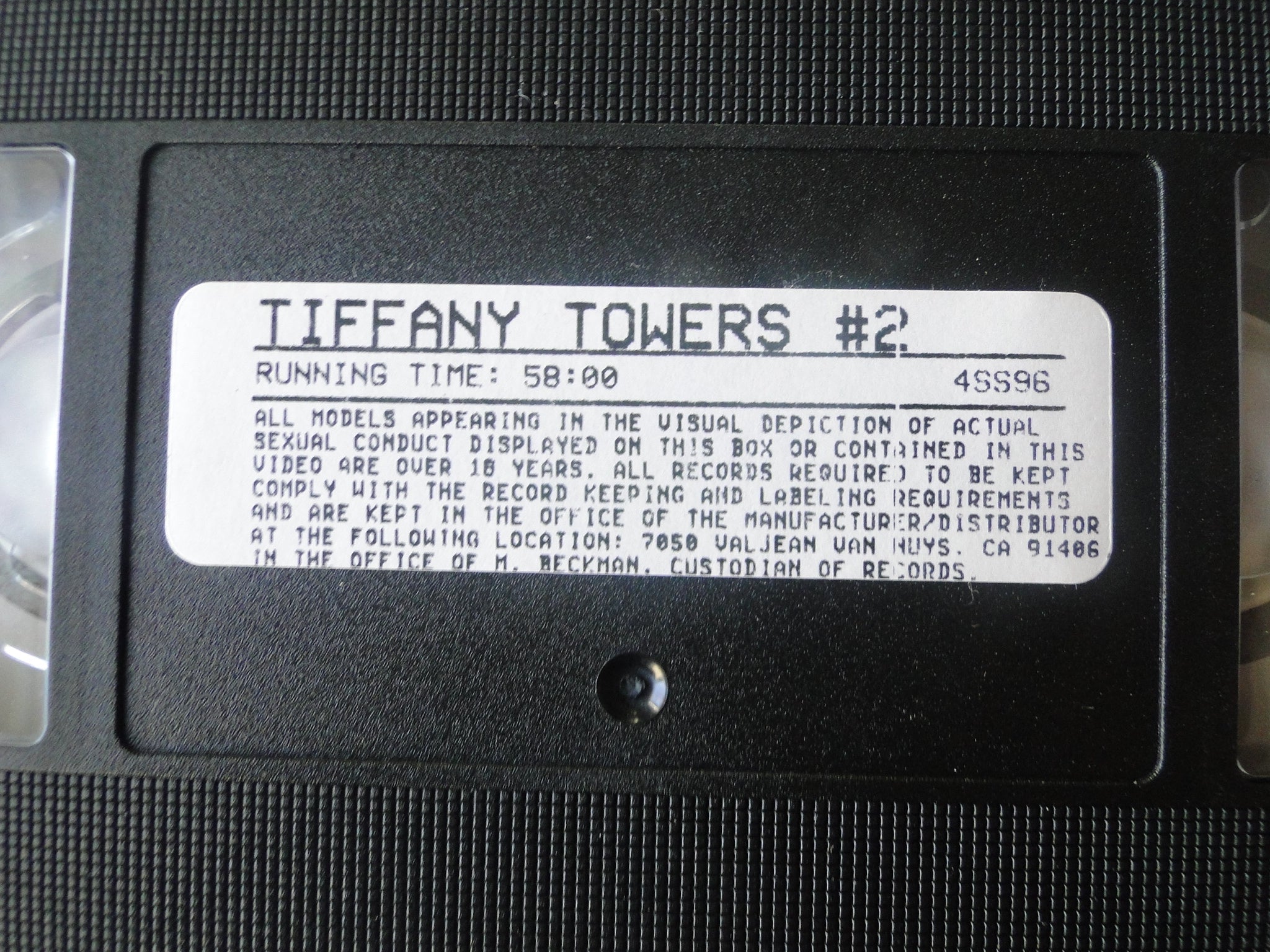 Vintage Adult XXX VHS Porn Tape X-Rated Tiffany Towers #2 X4 – Ephemera  Galore