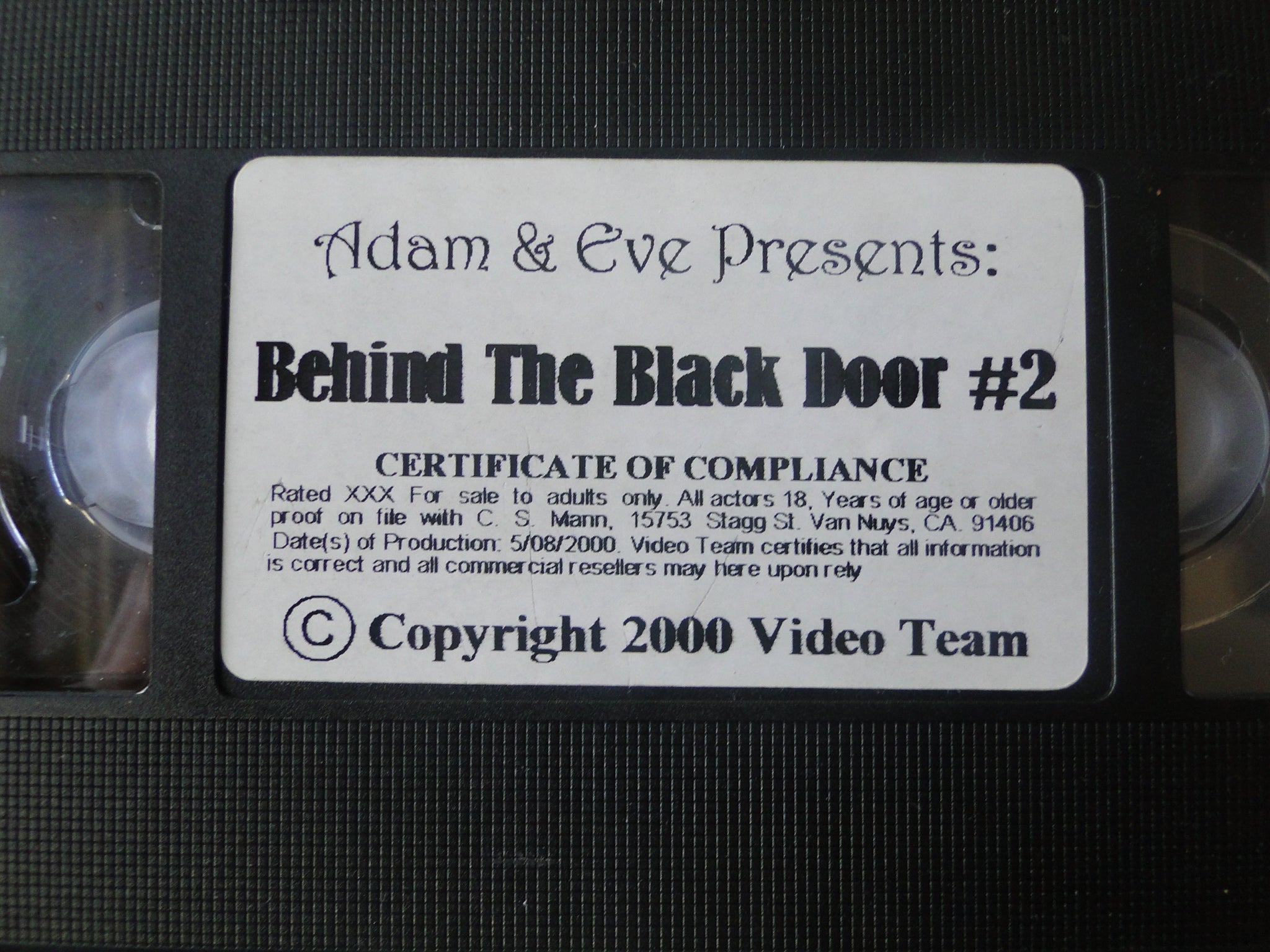 Vintage Adult XXX VHS Porn Tape X-Rated Behind The Black Door #2 X4 –  Ephemera Galore