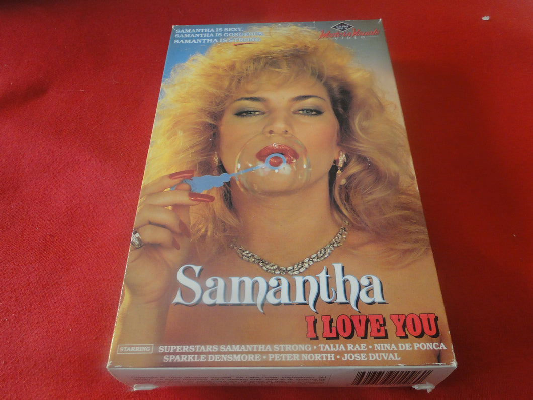 Vintage Adult XXX VHS Porn Tape Movie Samantha I Love You Samantha Str –  Ephemera Galore