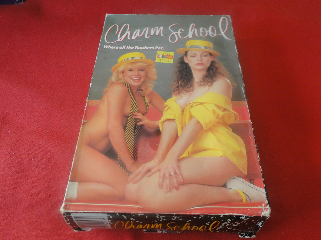 Vintage Adult XXX VHS Porn Tape Video Movie Charm School Sheri St. Cla –  Ephemera Galore