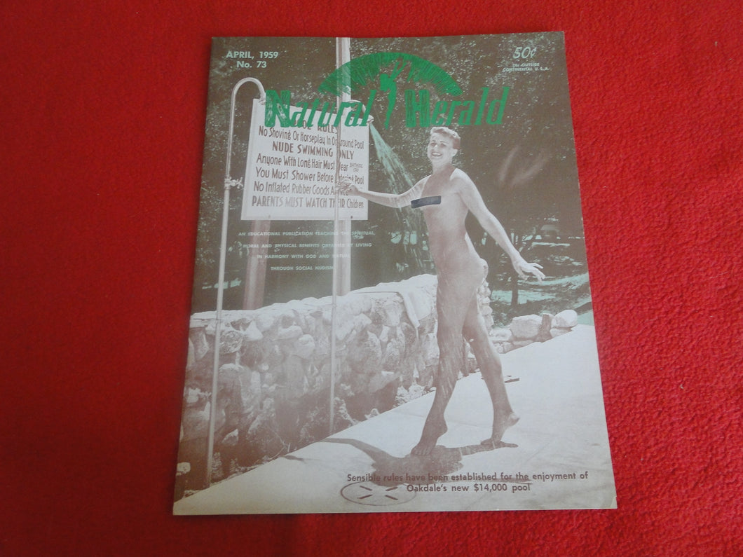 Vintage Nude Erotic Sexy Adult Magazine Natural Herald 1959       P84