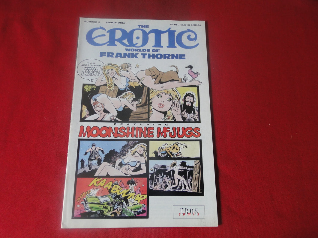 Vintage Nude Erotic Sexy Adult Men's Comic Book The Erotic Worlds of Frank Thorne #2  JB31