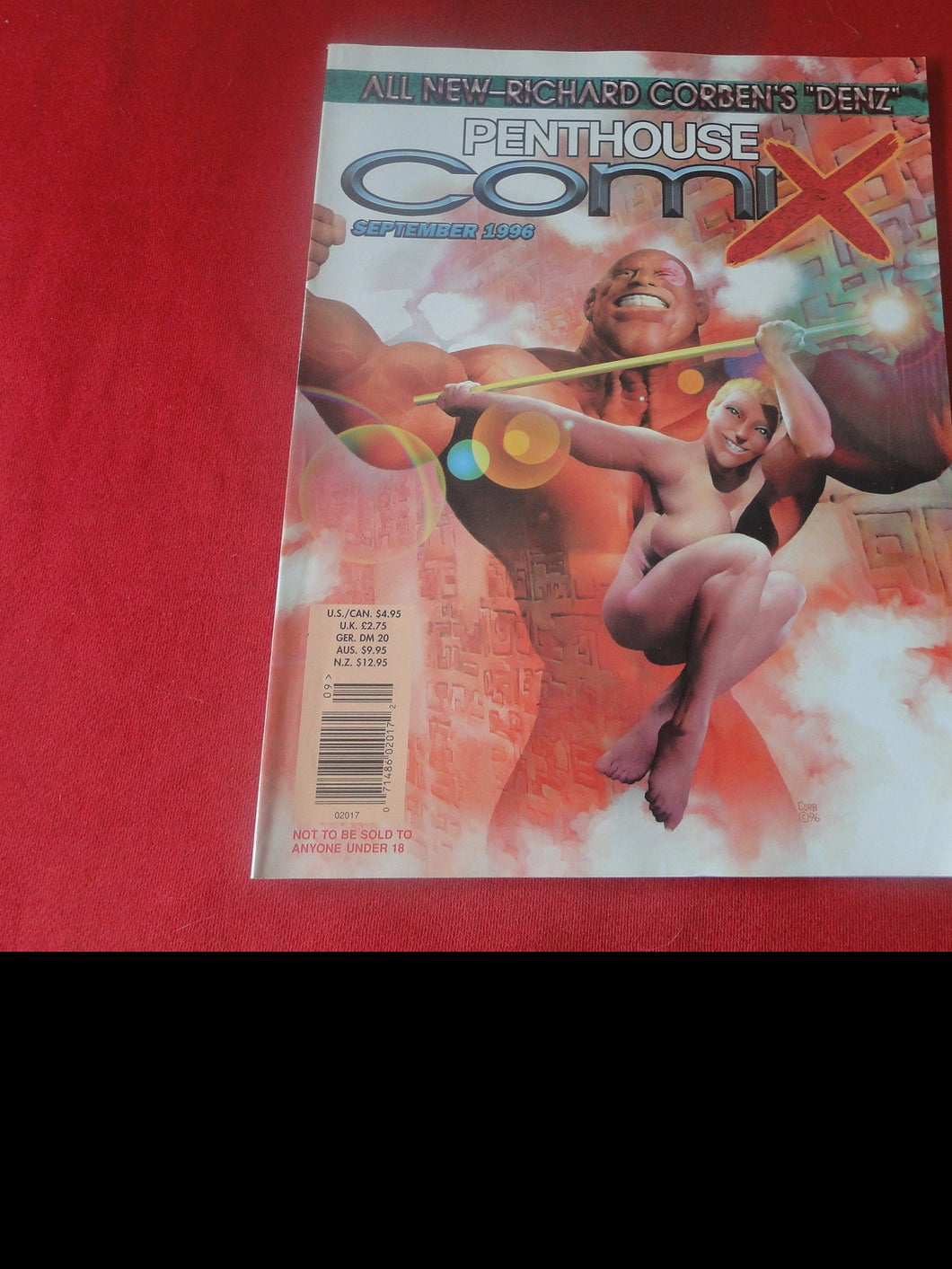 Vintage Nude Erotic Sexy Adult Men's Comic Book Penthouse Comix Sept. 1996   JB31