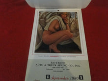 Load image into Gallery viewer, Vintage Semi-Nude Pinup Wall Calendar 1980 Playboy Zeitzeff Auto &amp; Truck       H
