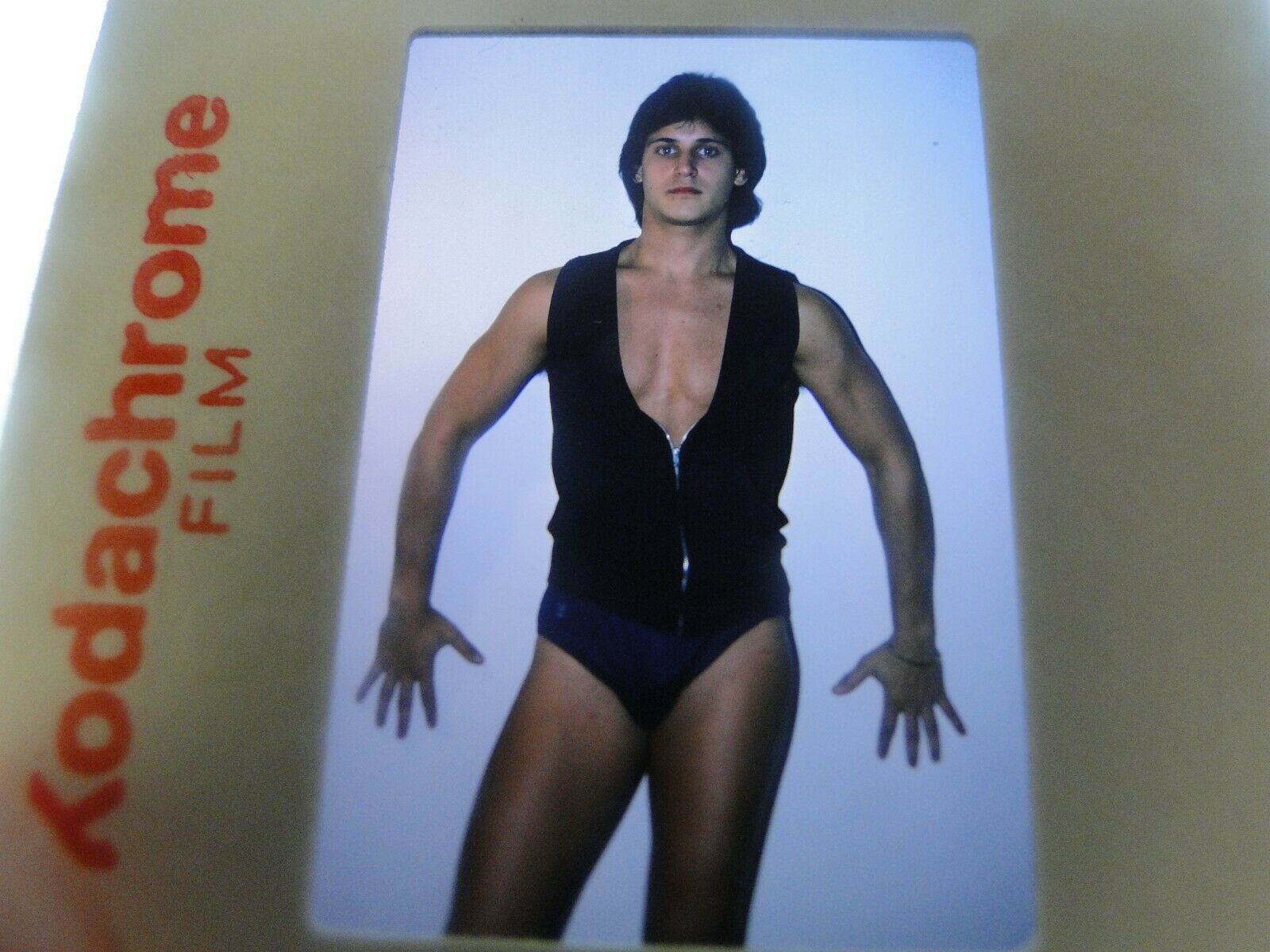 VINTAGE 35MM SLIDE MALE GAY INTEREST BEEFCAKE MUSCLE SEMI NUDE HOT BUF –  Ephemera Galore