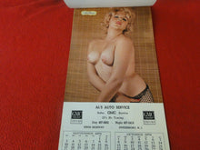 Load image into Gallery viewer, Vintage Semi-Nude Pinup Wall Calendar 1972 Al&#39;s Auto Service                   H
