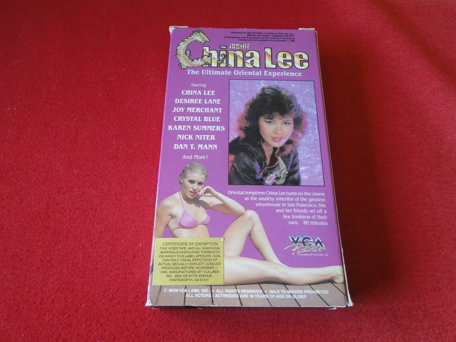 Vintage Adult Erotic XXX Porn VHS Tape Inside China Lee Desiree Lane A –  Ephemera Galore